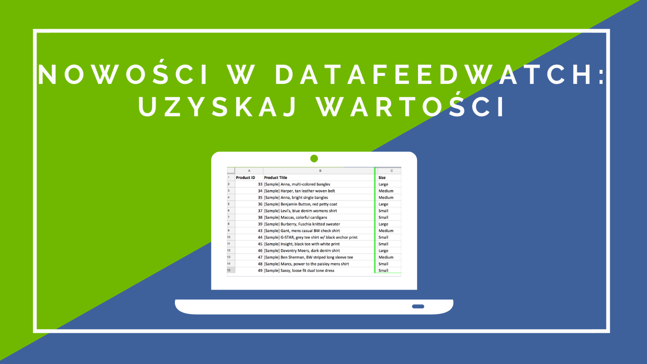 Nowości-wDataFeedWatch-Uzyskaj-wartości